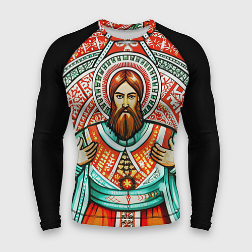 Мужской рашгард Русский богатырь в славянском стиле / 3D-принт – фото 1