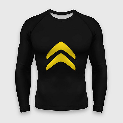 Мужской рашгард Citroen logo yellow / 3D-принт – фото 1