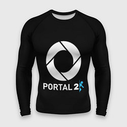 Мужской рашгард Portal2 logo game