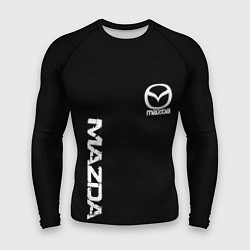 Рашгард мужской Mazda white logo, цвет: 3D-принт