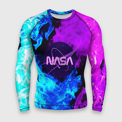 Мужской рашгард NASA neon flame