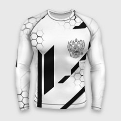 Рашгард мужской Герб Рф текстура геймер, цвет: 3D-принт