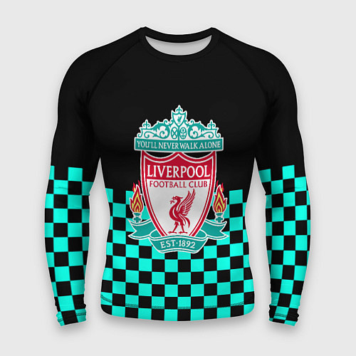 Мужской рашгард Liverpool fc sport клетка / 3D-принт – фото 1