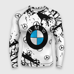 Рашгард мужской BMW x Mercedes краски, цвет: 3D-принт