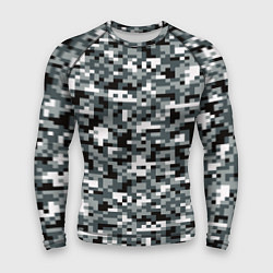 Мужской рашгард Камуфляжные пиксели текстура