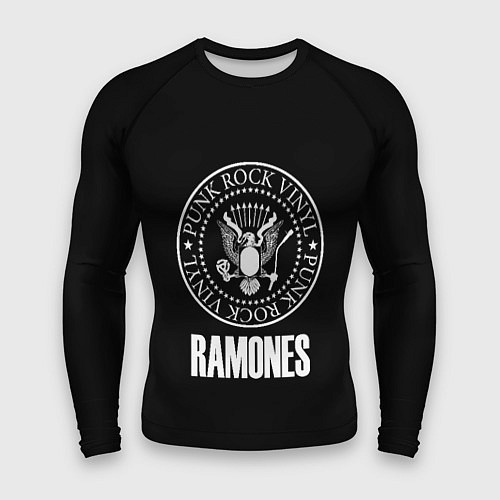 Мужской рашгард Ramones rock logo / 3D-принт – фото 1