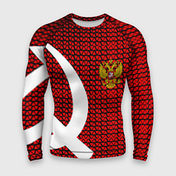 Рашгард мужской РФ стиль СССР, цвет: 3D-принт
