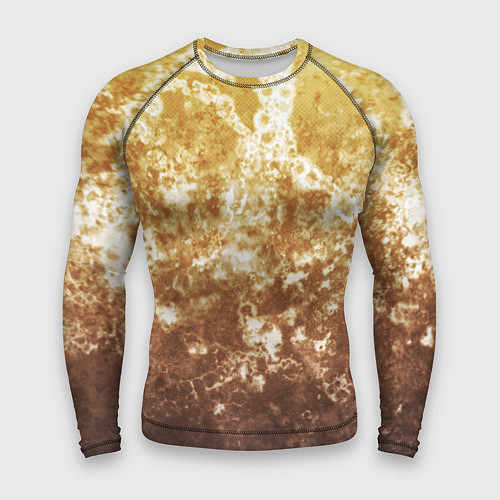 Мужской рашгард Абстракция - yellow sad weather / 3D-принт – фото 1
