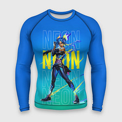 Рашгард мужской Neon Valorant, цвет: 3D-принт