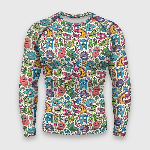 Мужской рашгард Лесные чудовища / 3D-принт – фото 1