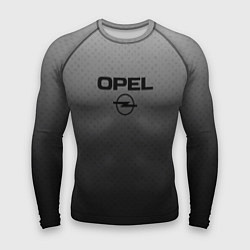 Рашгард мужской Opel тёмно-серый градиент, цвет: 3D-принт