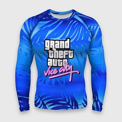 Рашгард мужской GTA vice city тропики, цвет: 3D-принт