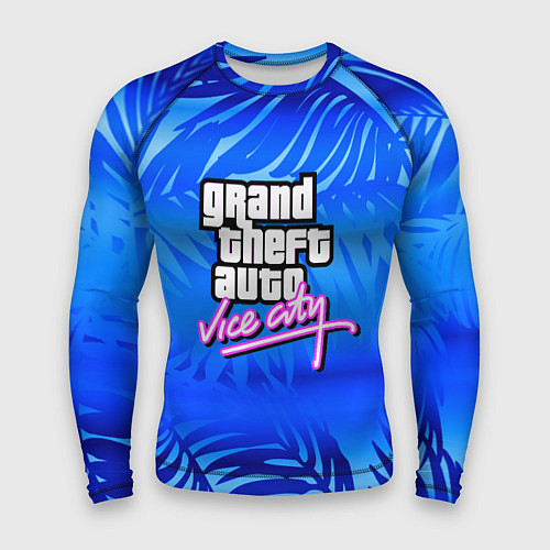 Мужской рашгард GTA vice city тропики / 3D-принт – фото 1