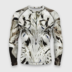 Мужской рашгард Black and white abstraction