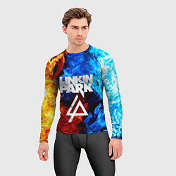 Рашгард мужской Linkin park битва огней, цвет: 3D-принт — фото 2