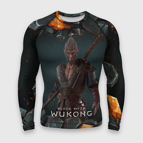 Мужской рашгард Король обезьян Black Myth Wukong / 3D-принт – фото 1