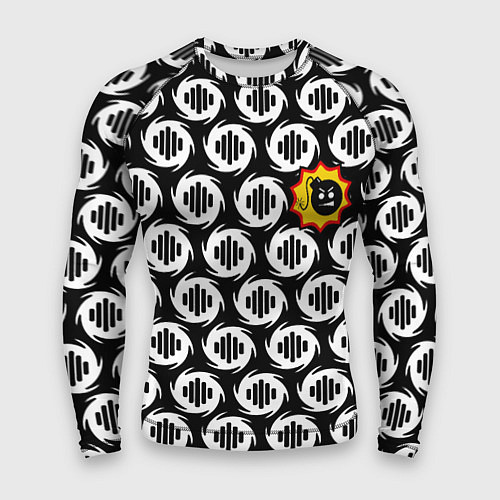 Мужской рашгард Serious Sam logo pattern / 3D-принт – фото 1