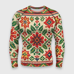 Мужской рашгард Славянский узор и орнамент