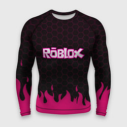 Мужской рашгард Roblox fire pink