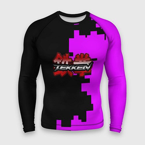 Мужской рашгард Tekken pattern pink / 3D-принт – фото 1