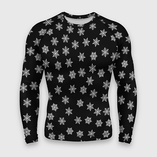 Мужской рашгард Снежная ночь / 3D-принт – фото 1