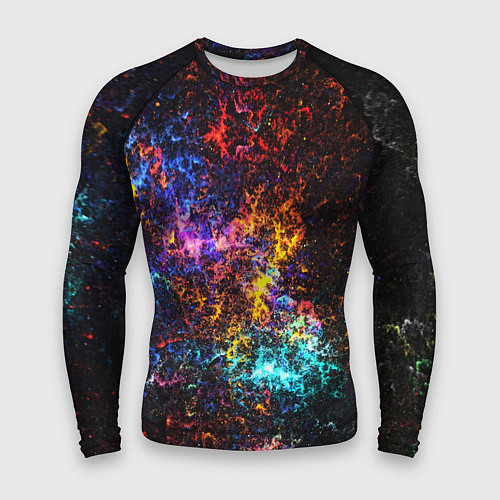 Мужской рашгард Космические краски текстура / 3D-принт – фото 1