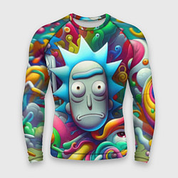 Мужской рашгард Рик Санчес - граффити