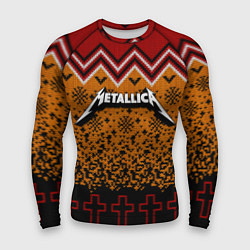 Мужской рашгард Metallica christmas ugly sweater