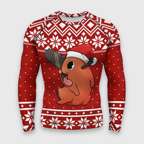 Мужской рашгард Почита новогодний свитер / 3D-принт – фото 1