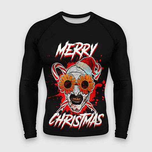 Мужской рашгард Merry Christmas Terrifier / 3D-принт – фото 1