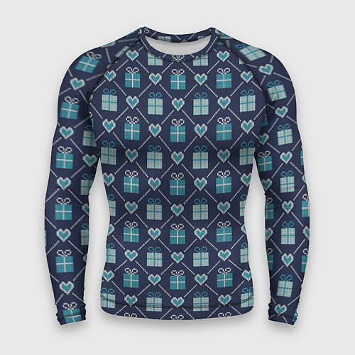 Мужской рашгард Праздничные подарки / 3D-принт – фото 1