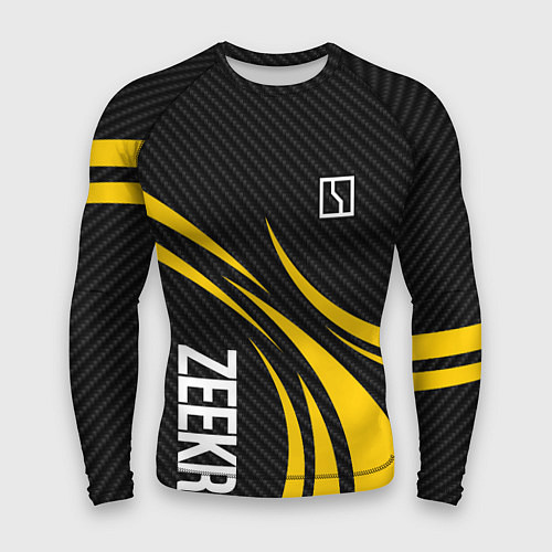Мужской рашгард Zeekr - yellow color / 3D-принт – фото 1