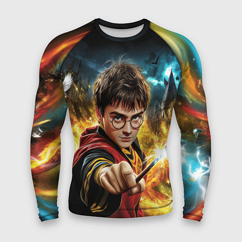 Мужской рашгард Гарри Поттер и магия / 3D-принт – фото 1