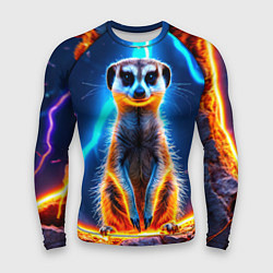 Мужской рашгард Сурикат и удар молнии