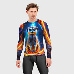 Рашгард мужской Сурикат и удар молнии, цвет: 3D-принт — фото 2