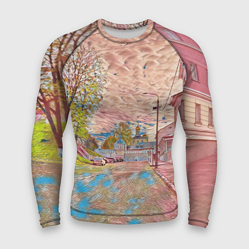 Мужской рашгард Старый город / 3D-принт – фото 1