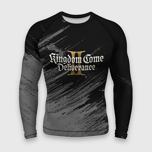 Мужской рашгард Kingdom come 2 - монохромный / 3D-принт – фото 1
