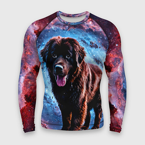 Мужской рашгард Ньюфаундленд в космосе / 3D-принт – фото 1