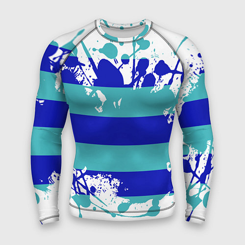 Мужской рашгард Капли краски / 3D-принт – фото 1