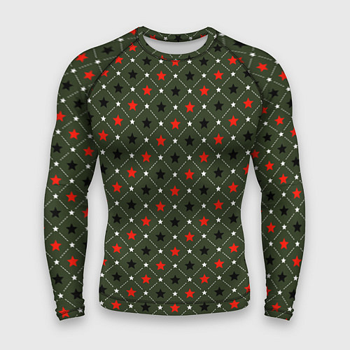 Мужской рашгард Звёздный хаки / 3D-принт – фото 1