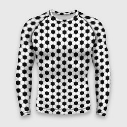 Рашгард мужской Текстура футбольного мяча, цвет: 3D-принт