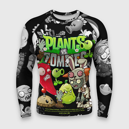 Мужской рашгард Растения против зомби персонажи / 3D-принт – фото 1