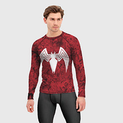 Рашгард мужской Знак венома на красном, цвет: 3D-принт — фото 2