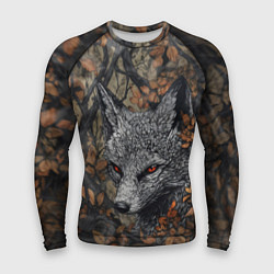 Мужской рашгард Хищный серый лис