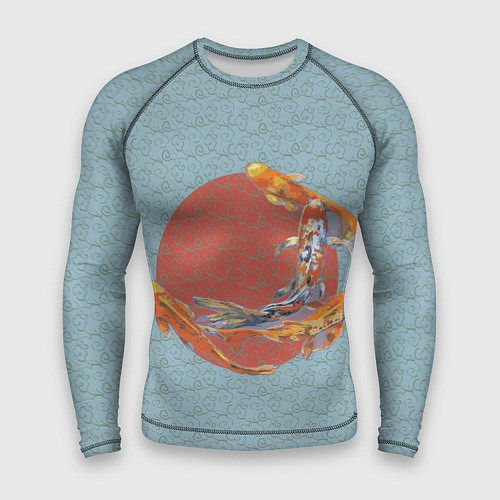 Мужской рашгард Рыба карпы кои / 3D-принт – фото 1