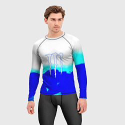 Рашгард мужской Monster energy abstraction, цвет: 3D-принт — фото 2