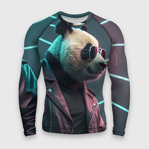 Мужской рашгард Cyberpunk panda / 3D-принт – фото 1