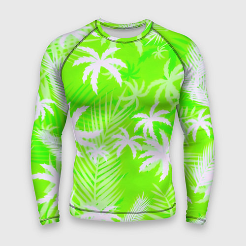 Мужской рашгард Кислотные тропики / 3D-принт – фото 1