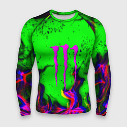Мужской рашгард Monster Energy flame