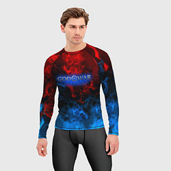 Рашгард мужской God of War битва огня, цвет: 3D-принт — фото 2